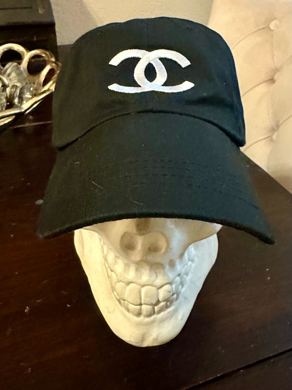 CC Black Cap with White Logo